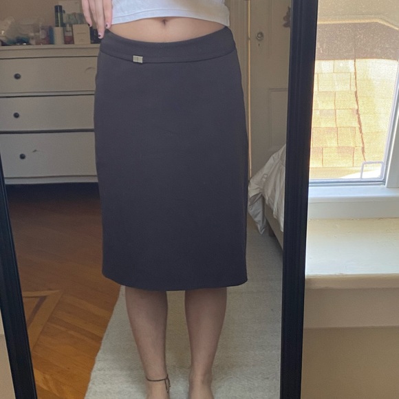 The Limited Brown Midi Skirt - Picture 3 of 6